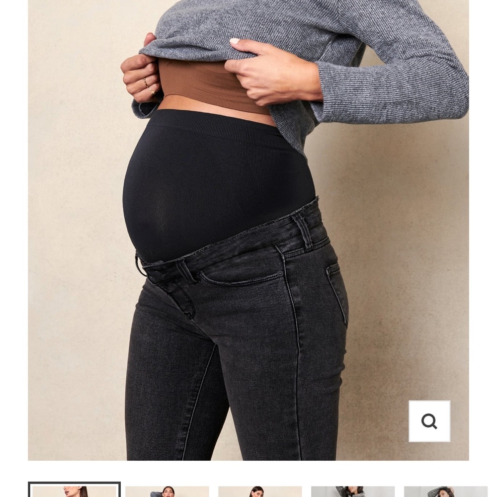 BLANQI maternity jeans in size 14 with BONUS brand new H&M mama tights in XL